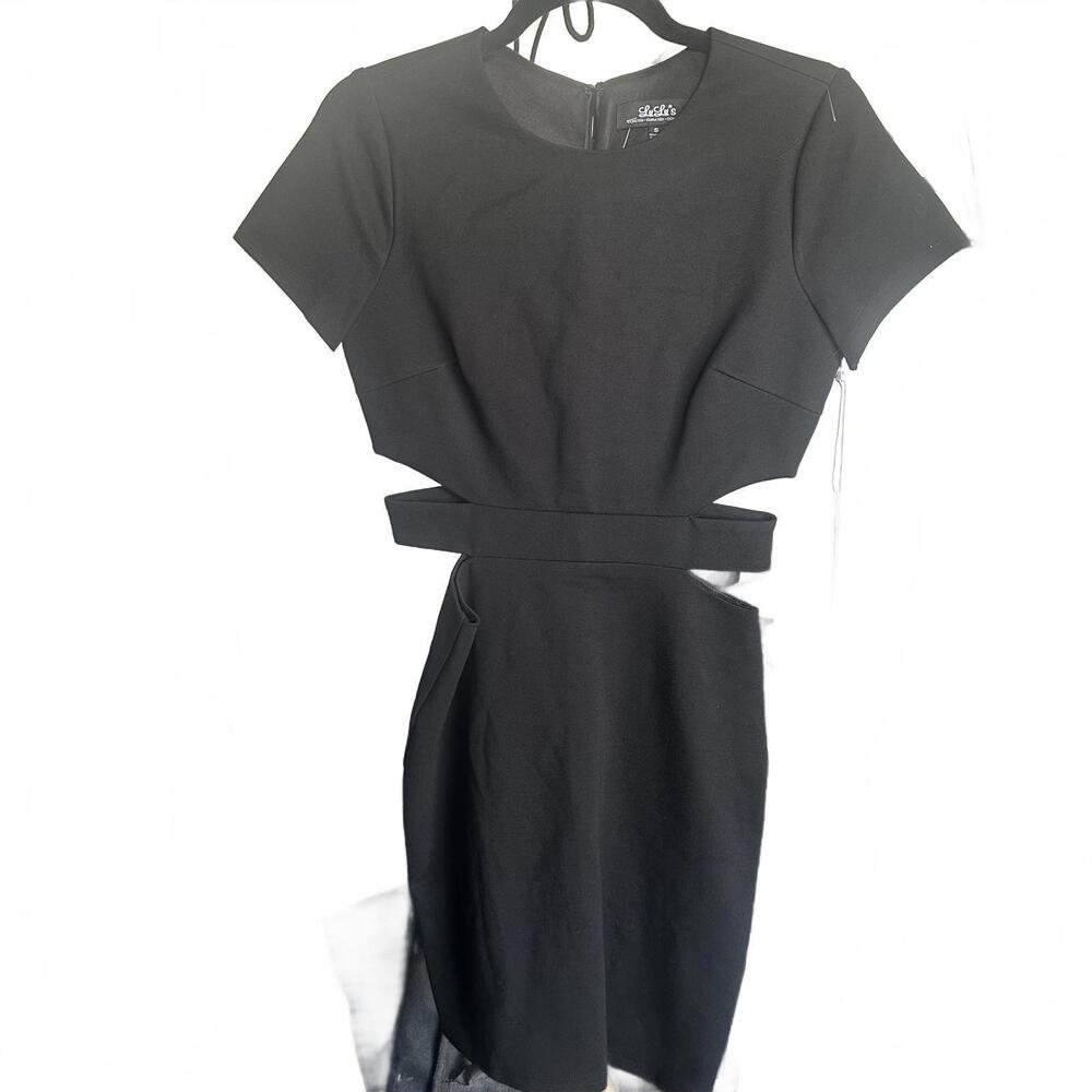 Lulus Women's Black Short Sleeve Dress